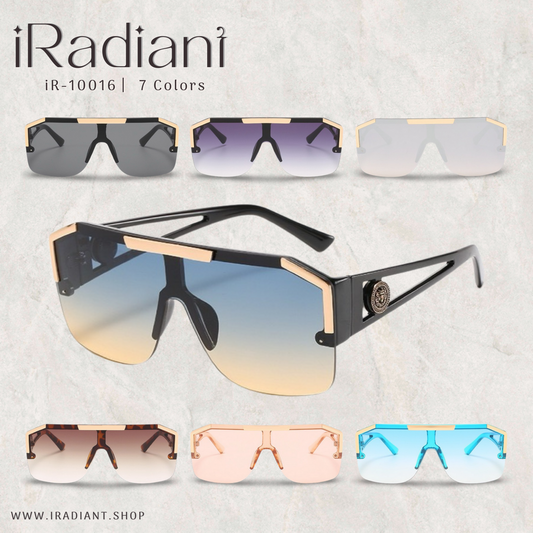 iR-10016 ︳iRadiant Lion Head Hollow Frame Design One-Piece Shades  ︳For Women's ︳7 Colors